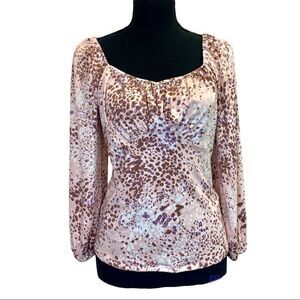 ECLAIR pastel multicoloured printed blouse Sz M NWT